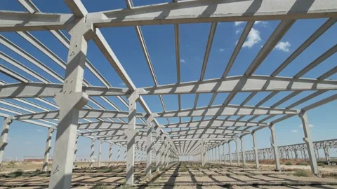 Establishment of an industrial site Stock Footage 213591701