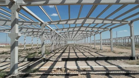 The establishment of the prefabricated factory Stock Footage 205041252