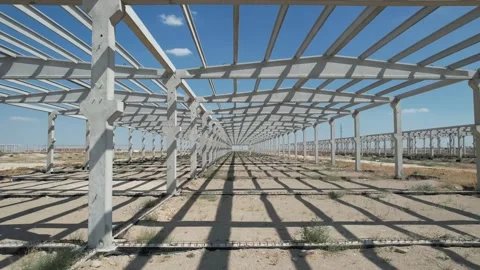 The establishment of the prefabricated factory Stock Footage 205041338