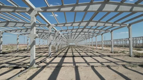 The establishment of the prefabricated factory Stock Footage 205566348