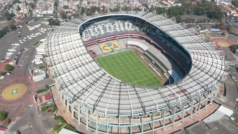 Estadio Azteca Stadium in Mexico City Dr... | Stock Video | Pond5