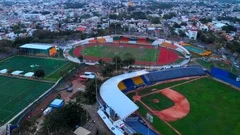 Estadio nacional julio martinez pradanos hi-res stock photography