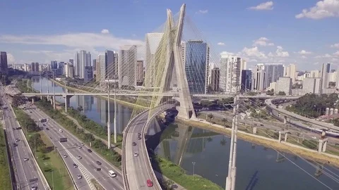 Estaiada bridge 2 Stock Footage 73391306