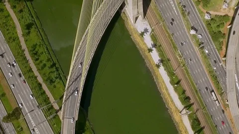 Estaiada bridge Stock Footage 73389859