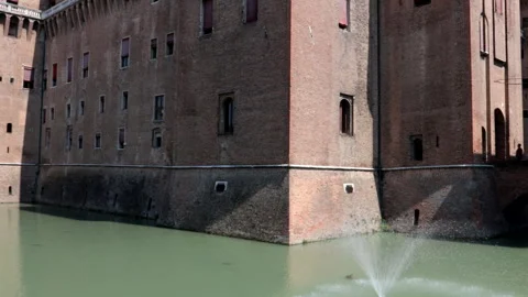 The Este Castle in Ferrara. Stock Footage 240859938