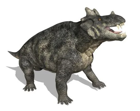 Estemmenosuchus Dinosaur Stock Illustration