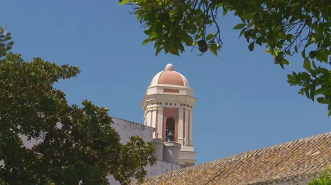 Estepona clock tower. Circa 1473 Video stock 41440175