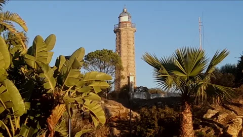 Estepona lighthouse 2 Stock Footage 165890717