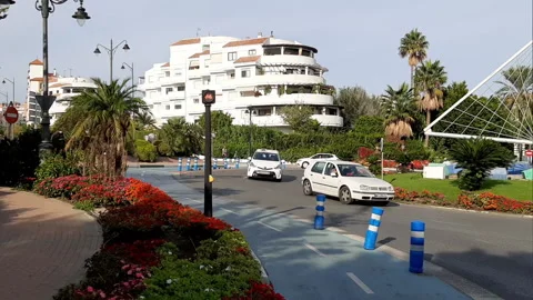 Estepona roundabout 2 Stock Footage 163502624