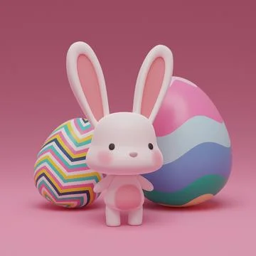 Ester Bunny Stock Illustration