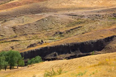 Estimated location of Noah's Ark in Eastern Turkey, Agri Province Stock Photos