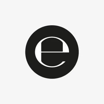 Estimated sign, E mark symbol. Vector illustration, flat design. Stock Illustration