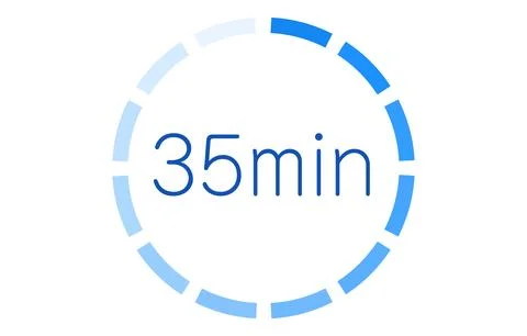 Estimated time required icon vector illustration Stock Illustration