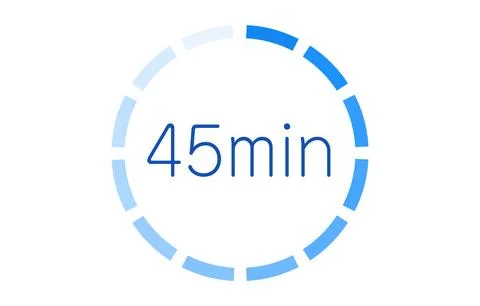 Estimated time required icon vector illustration Illustrazione stock