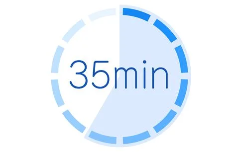 Estimated time required icon vector illustration Stock Illustration