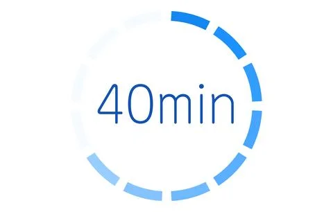 Estimated time required icon vector illustration Illustrazione stock