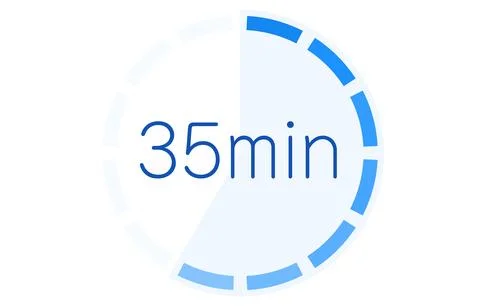 Estimated time required icon vector illustration Illustrazione stock