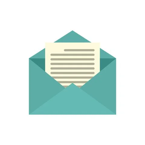 Estimator mail icon flat isolated vector イラスト素材