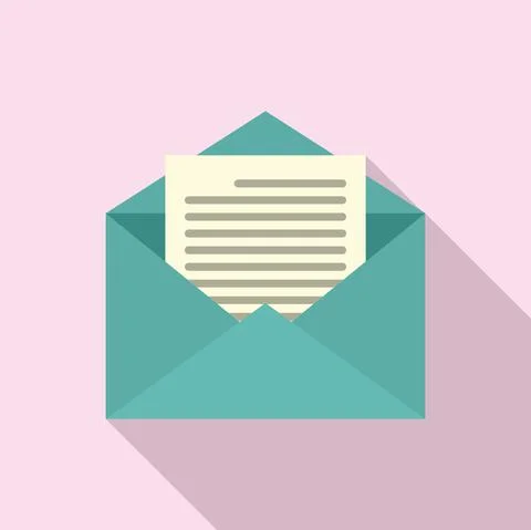 Estimator mail icon, flat style イラスト素材
