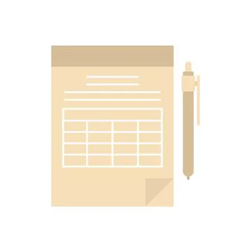 Estimator startup icon flat isolated vector Illustrazione stock