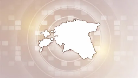 Estonia Animated Map Stock Footage 275633889