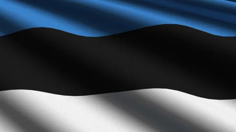 Estonia flag close up Stock Footage 5088627