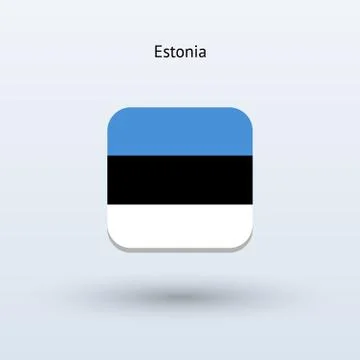 Estonia flag icon Stock Illustration