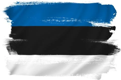 Estonia flag Stock Illustration