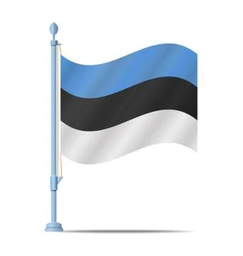 Estonia flag Stock Illustration