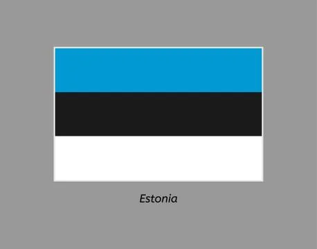 Estonia flag Illustrazione stock
