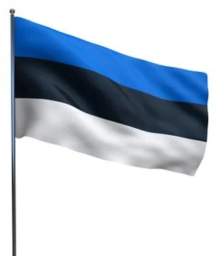 Estonia Flag Image Stock Illustration