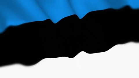 Estonia Flag Seamless Loop 4k 60fps on Sky Background Stock Footage 340342148