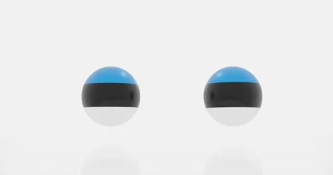 Estonia flag symbol Stock Footage 194496287