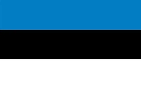 Estonia flag, vector illustration Stock Illustration