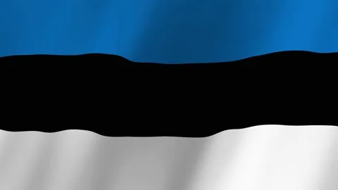 Estonia flag waving animation Video stock 220388403