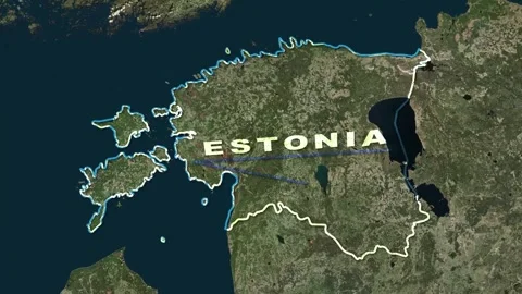 Estonia Map Animation Stock Footage 273307539
