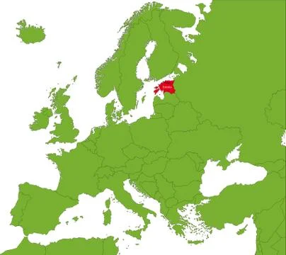 Estonia map Stock Illustration
