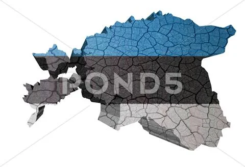 Estonia map Stock Illustration