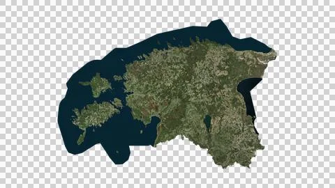 Estonia Map Stock Illustration