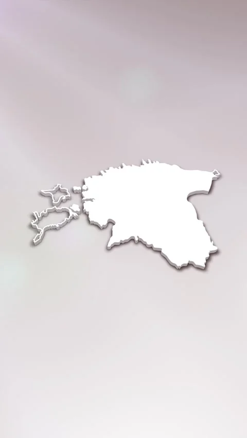 Estonia Map Intro Stock Footage 261659931