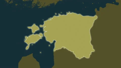 Estonia map - solid. Glow. Pattern. Stock Footage 147926500