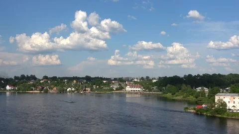 Estonia, Narva river. Stock Footage 112345178