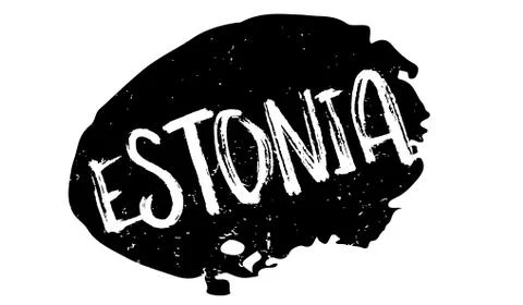 Estonia rubber stamp Stock Illustration