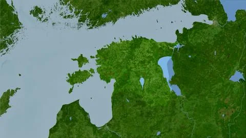 Estonia, satellite B - raw data Stock Illustration