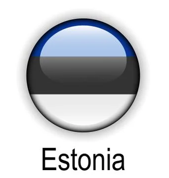 Estonia state flag Stock Illustration