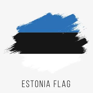 Estonia Vector Flag. Estonia Flag for Independence Day Stock Illustration