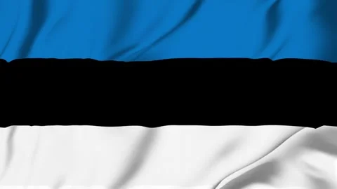 Estonia waving flag looping seamless for identity news politics sports camp.. Stock Footage 342879752