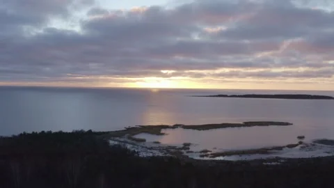  Estonia in winter - drone flight Stock Footage 257920529