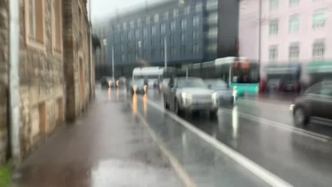 Estonian Traffic Through a Wet Lens Vídeos de archivo 154705341