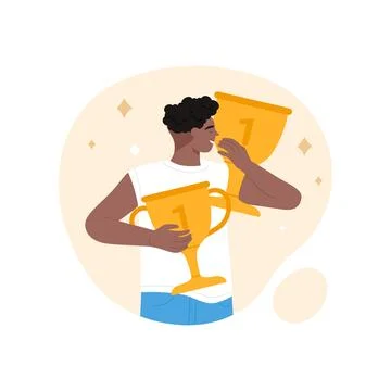ESTP MBTI type of personality, extrovert winner with sensory and logic thinking Stock Illustration